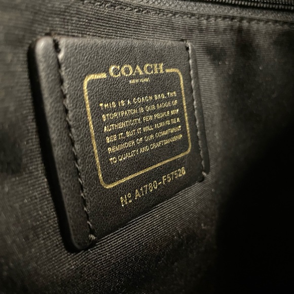 Coach “Ava” Tote Black and Gold details - Picture 2 of 2